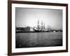 Tall Ships Moored at Dock, Port of Seattle, Circa 1913-Asahel Curtis-Framed Giclee Print