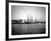Tall Ships Moored at Dock, Port of Seattle, Circa 1913-Asahel Curtis-Framed Giclee Print