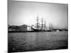 Tall Ships Moored at Dock, Port of Seattle, Circa 1913-Asahel Curtis-Mounted Giclee Print