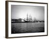 Tall Ships Moored at Dock, Port of Seattle, Circa 1913-Asahel Curtis-Framed Giclee Print