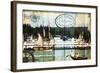 Tall Ships on the Sound-Sandy Lloyd-Framed Art Print