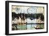 Tall Ships on the Sound-Sandy Lloyd-Framed Art Print