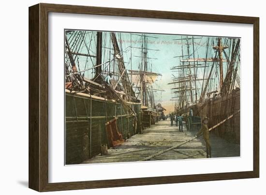 Tall Ships, Wharf, Pensacola, Florida-null-Framed Art Print