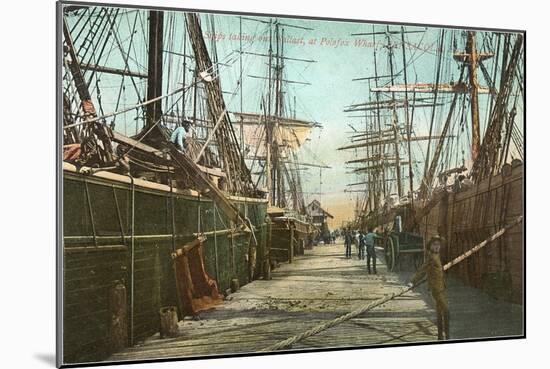 Tall Ships, Wharf, Pensacola, Florida-null-Mounted Art Print