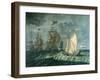 Tall Ships with Full Sail-null-Framed Giclee Print