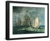 Tall Ships with Full Sail-null-Framed Giclee Print