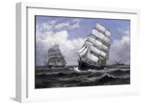 Tall Ships-Xanthus Russell Smith-Framed Giclee Print