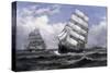 Tall Ships-Xanthus Russell Smith-Stretched Canvas