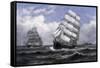 Tall Ships-Xanthus Russell Smith-Framed Stretched Canvas