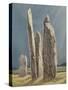 Tall Stones of Callanish, Isle of Lewis, 1986-7-Evangeline Dickson-Stretched Canvas