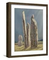 Tall Stones of Callanish, Isle of Lewis, 1986-7-Evangeline Dickson-Framed Giclee Print