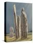 Tall Stones of Callanish, Isle of Lewis, 1986-7-Evangeline Dickson-Stretched Canvas