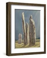 Tall Stones of Callanish, Isle of Lewis, 1986-7-Evangeline Dickson-Framed Giclee Print