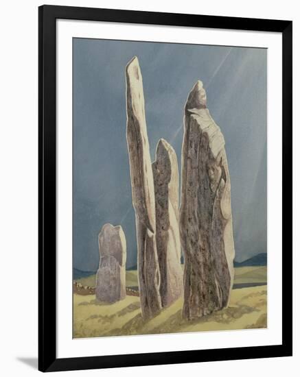 Tall Stones of Callanish, Isle of Lewis, 1986-7-Evangeline Dickson-Framed Giclee Print