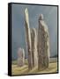 Tall Stones of Callanish, Isle of Lewis, 1986-7-Evangeline Dickson-Framed Stretched Canvas