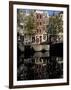 Tall Traditional Style Houses Reflected in the Water of a Canal, Amsterdam, the Netherlands-Richard Nebesky-Framed Photographic Print