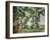 Tall Trees at the Jas de Bouffan, c1883, (1929)-Paul Cezanne-Framed Giclee Print