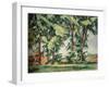 Tall Trees at the Jas de Bouffan, c1883, (1929)-Paul Cezanne-Framed Giclee Print