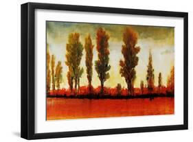 Tall Trees Horizonal Red-Tim O'toole-Framed Giclee Print