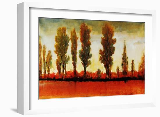 Tall Trees Horizonal Red-Tim O'toole-Framed Giclee Print