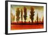 Tall Trees Horizonal Red-Tim O'toole-Framed Giclee Print