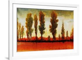 Tall Trees Horizonal Red-Tim O'toole-Framed Giclee Print