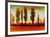 Tall Trees Horizonal Red-Tim O'toole-Framed Giclee Print