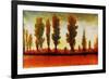 Tall Trees Horizonal Red-Tim O'toole-Framed Giclee Print