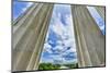 Tall white columns, Lincoln Memorial, Washington DC. Dedicated 1922-William Perry-Mounted Photographic Print