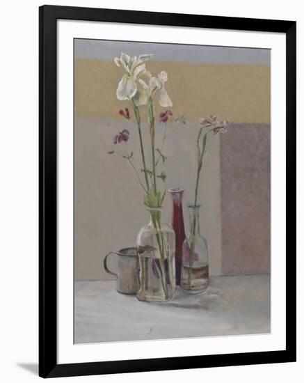 Tall White Irises, 2009-William Packer-Framed Giclee Print