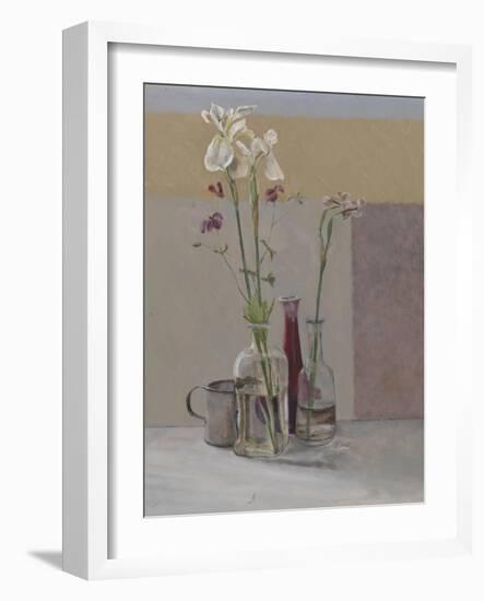 Tall White Irises, 2009-William Packer-Framed Giclee Print