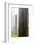 Tall wooden steles at the Wisdom Path, Lantau Island, Hong Kong, China.-Michael DeFreitas-Framed Photographic Print