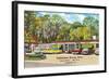 Tallahassee Dining Room, Florida-null-Framed Art Print