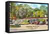 Tallahassee Dining Room, Florida-null-Framed Stretched Canvas