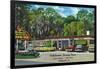 Tallahassee, Florida - Aaa Dining Room Motor Hotel-Lantern Press-Framed Art Print