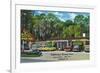 Tallahassee, Florida - Aaa Dining Room Motor Hotel-Lantern Press-Framed Art Print