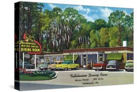 Tallahassee, Florida - Aaa Dining Room Motor Hotel-Lantern Press-Stretched Canvas