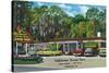 Tallahassee, Florida - Aaa Dining Room Motor Hotel-Lantern Press-Stretched Canvas