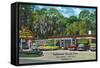 Tallahassee, Florida - Aaa Dining Room Motor Hotel-Lantern Press-Framed Stretched Canvas