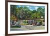 Tallahassee, Florida - Aaa Dining Room Motor Hotel-Lantern Press-Framed Premium Giclee Print