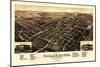 Tallahassee, Florida - Panoramic Map-Lantern Press-Mounted Premium Giclee Print