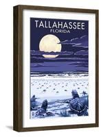 Tallahassee, Florida - Sea Turtles Hatching-Lantern Press-Framed Art Print