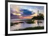 Tallahassee, Florida - St. Marks Lighthouse-Lantern Press-Framed Premium Giclee Print