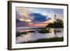 Tallahassee, Florida - St. Marks Lighthouse-Lantern Press-Framed Art Print