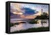 Tallahassee, Florida - St. Marks Lighthouse-Lantern Press-Framed Stretched Canvas