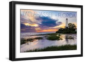 Tallahassee, Florida - St. Marks Lighthouse-Lantern Press-Framed Art Print