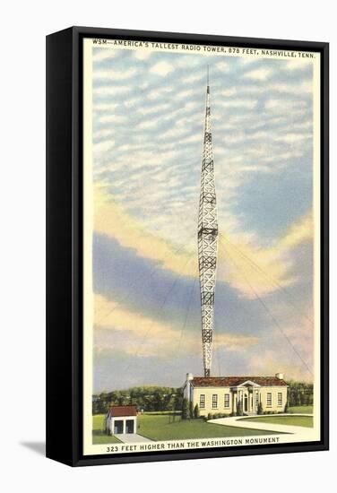 Tallest Radio Tower, Nashville, Tennessee-null-Framed Stretched Canvas