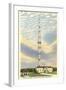 Tallest Radio Tower, Nashville, Tennessee-null-Framed Art Print