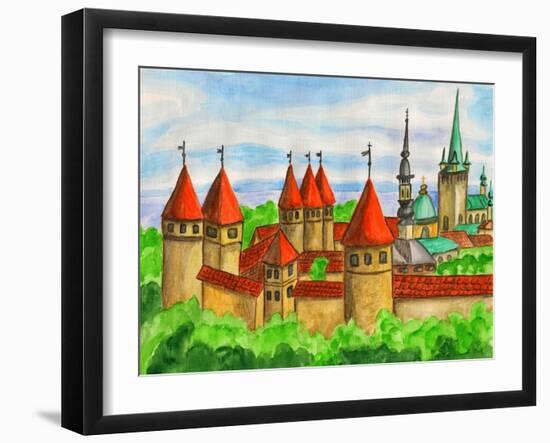 Tallinn, Painting-Iva Afonskaya-Framed Art Print