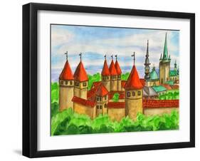 Tallinn, Painting-Iva Afonskaya-Framed Art Print